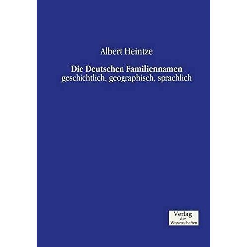 Die Deutschen Familiennamen