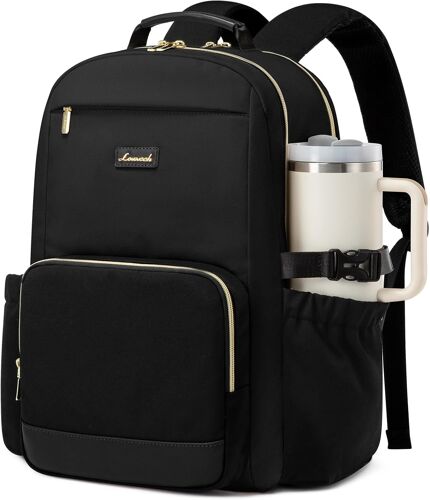 acdsgd-Sac à dos pour femme avec poche pour grande gourde, pour ordinateur portable de 15,6 pouces, idéal pour le voyage, le travail, les affaires et les enseignants universitaires, étanche.