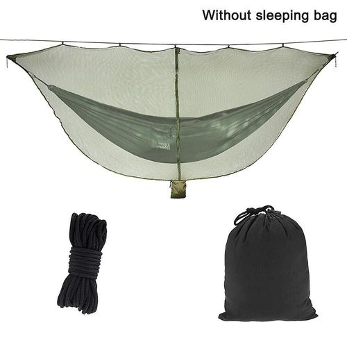 Hamac Léger Avec Moustiquaire Et Fermeture Éclair, Housse En Nylon Portable Pour Le Camping, Compatible Avec La Plupart Des Hamacs, Installation Facile