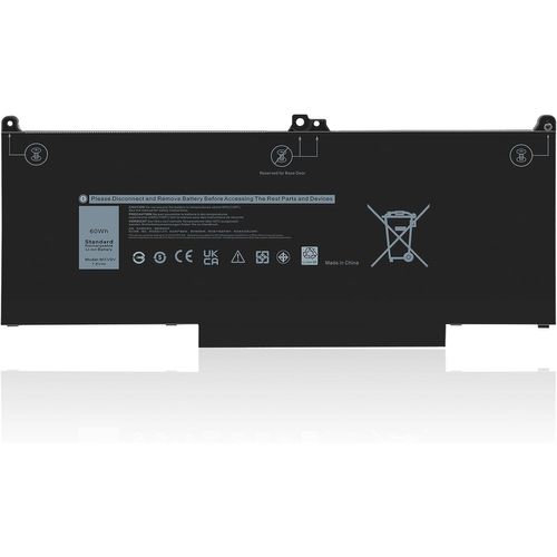 ChicSlick-7.6V 60Wh Mxv9V Batterie Dordinateur Portable Pour Dell Latitude 5300 E5300 5310 E5310, Inspiron 7300 E7300 7400 E7400 7306 Series, P96G P97G P99G P100G Mxv9V 5Vc2M 05Vc2M 829Mx 08[X822]