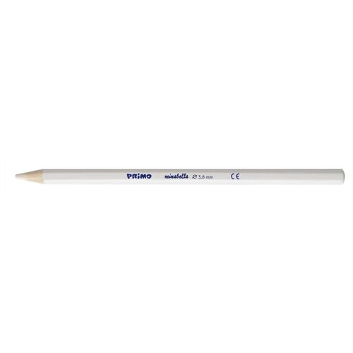 Primo Crayon De Couleur Laqué Qualité Supérieure Minabella Mine 3,8mm Blanc