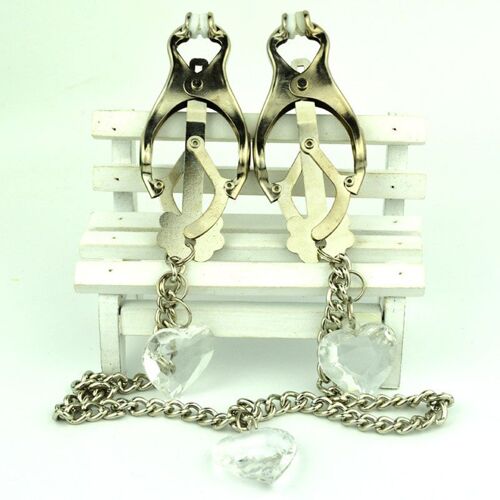 Pendentif En Cristal En Forme De Coeur, Pinces À Seins, Pinces À Seins, Pinces À Chatte, Jouets Sexuels Pour Femmes Et Hommes, Jeux Pour Adultes, Fétiche Ssashbdsm