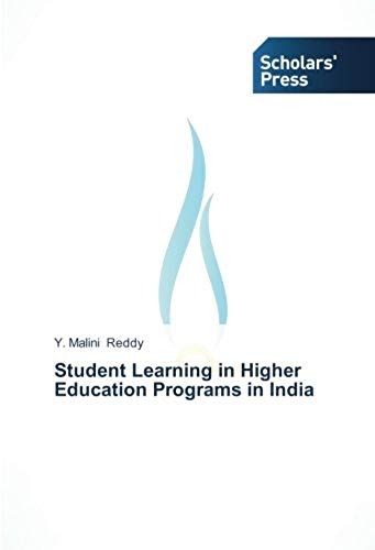 Student Learning In Higher Education Programs In India