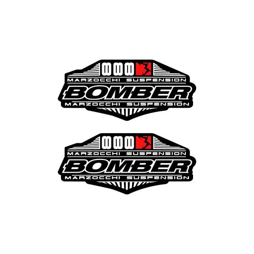 Autocollants Compatible Avec De Fourche De Vélo Marzocchi Bomber 888 2010/11 Mod-2 - 26"