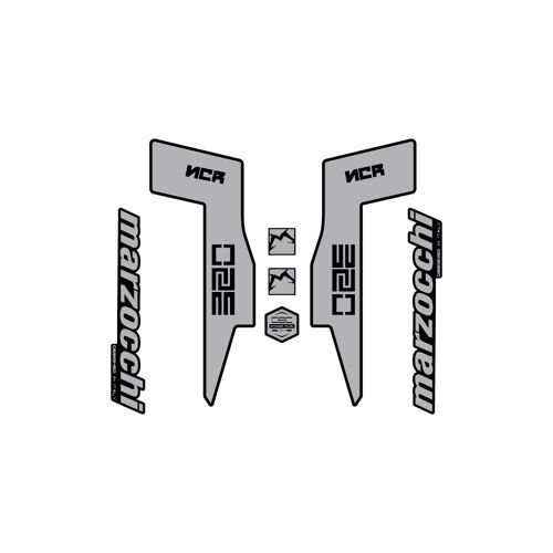 Autocollants Compatible Avec De Fourche De Vélo Marzocchi 350 Ncr Borde Negro 26"