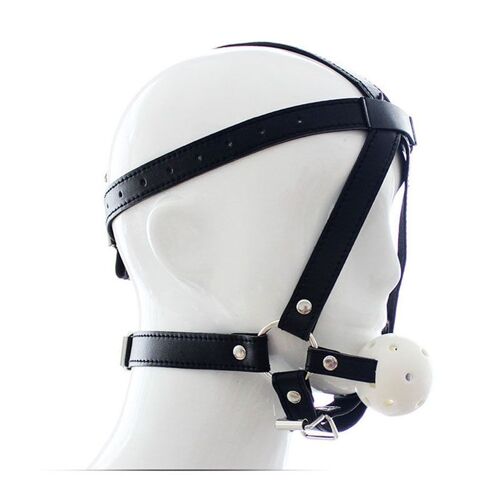 Harnais En Cuir Avec Trou Creux Pour Couples, Jeux Pour Adultes, Bondage De La Tête, Ceinture De Retenue, Boule, Bâillon Buccal, Esclave, Fétiche, Jouets Sexuels Érotiques