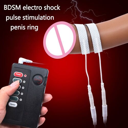 Kit D'anneaux Péniens Pour Hommes, Thérapie Par Électro-Choc, Thérapie Par Impulsions, Unis Issement Du Pénis, Coussinets Électro Bdsm, Jouets Sexuels