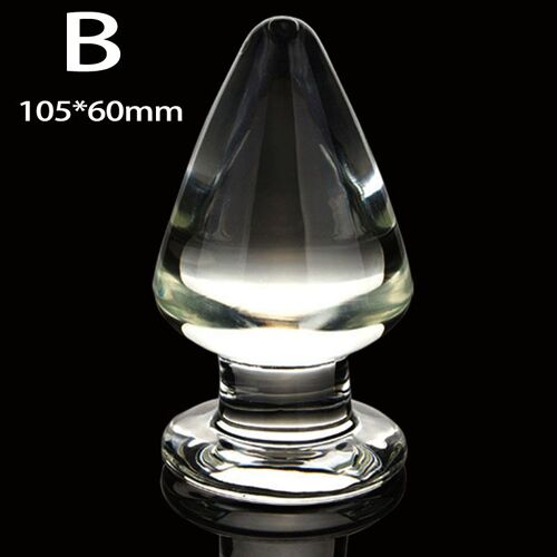 Plug Anal En Verre De 60mm De Diamètre, Dilatateur D'anus, Épisseur De Point G, Jouets Sexuels Pour Homme Et Femme Adulte