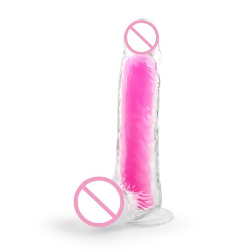 Godemiché Avec Ventouse Pour Femme, Grand Pénis Réaliste, Stimulateur De Clitoris Vaginal, Masturbateur Féminin, Jouet Sexuel Noctilucent