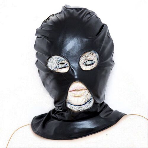 Cagoule De Bondage En Cuir Pour Femmes Et Couples, Esclave Bsie M, Jeux Pour Adultes, Masque De Contrainte Cosplay, Couvre-Chef, Jouets Érotiques, Outils Sexuels