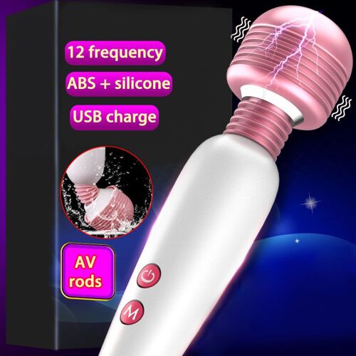 Magic Wand Vibromasseur Pour Femme, Jouets Sexuels Pour Adultes, Vibromasseur Point G, Stimulateur De Clitoris, Gode Vibrateurs Pour Femme, Vagin, Mastjaune