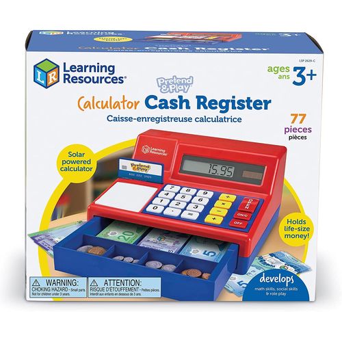 Learning Resources Caisse Enregistreuse Et Calculatrice En Livre Sterling Pretend & Play De