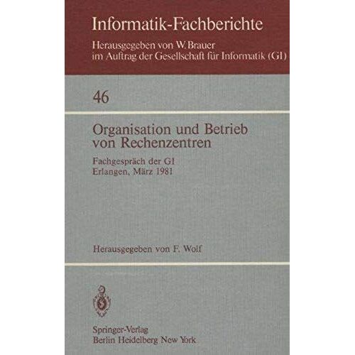 Organisation Und Betrieb Von Rechenzentren