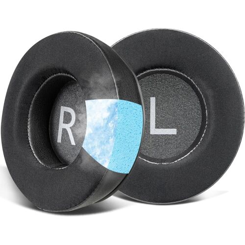 KAL-Gel De Refroidissement Mousse Coussin Coussinets Pour Au-Mh501, Au-Mh601 Casques, Coussinets D`Oreille Avec Tissu En Soie Glacée, Mousse D`Isolation Phonique