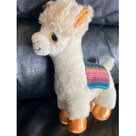 Doudou peluche lama Aurora, 61030, Sparkle Tales, Buttercup l'Alpaca 18 cm Multicolore