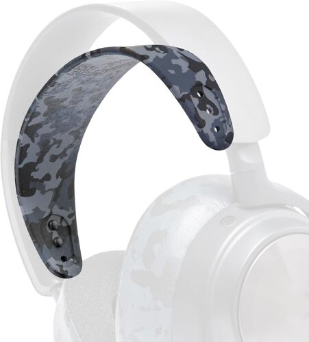 LORANKA-HeadbandZ Arctis Nova ¿ Bandeau en Silicone amélioré pour Casques Arctis Nova par Wicked Cushions ¿ Flexibilité, Confort et Style améliorés avec des Designs d'oreillettes Assortis | Black Cam