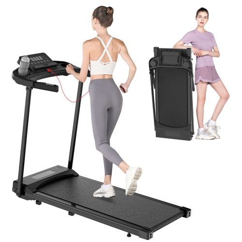 Tapis De Course Pour La Maison - Tapis De Course Sous Bureau Tapis De Course Électrique Compact Et Portable Avec Télécommande À Vitesse Réglable Et Écran Led Design Compact Et Élégant-Rose