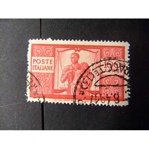 L 122 Italia Italie 1945 1948 / Familia Y Justicia / Yvert 503 Fu