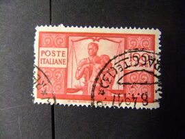 L 122 Italia Italie 1945 1948 / Familia Y Justicia / Yvert 503 Fu