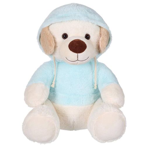 Peluche Sweat Friends Color Chien Bleu Clair 40 Cm