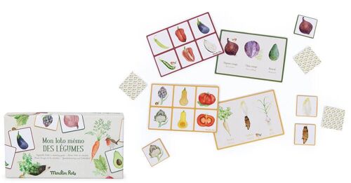Loto - Memo Des Legumes Le Jardin Du Moulin