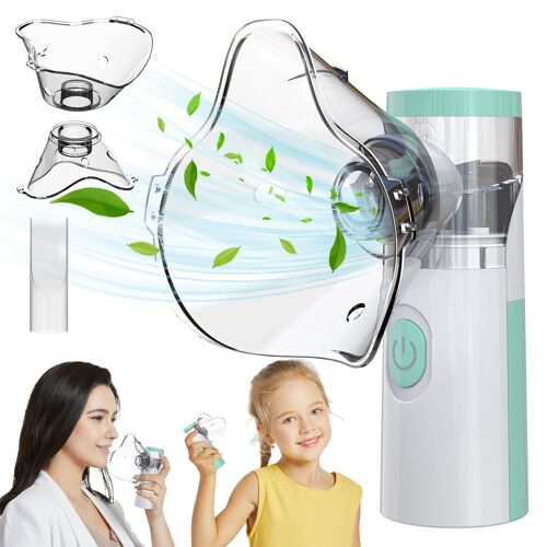Inhalateur Pour Enfants Portatif Varon,Nébuliseur,Chargement Usb-C,78g,Blanc