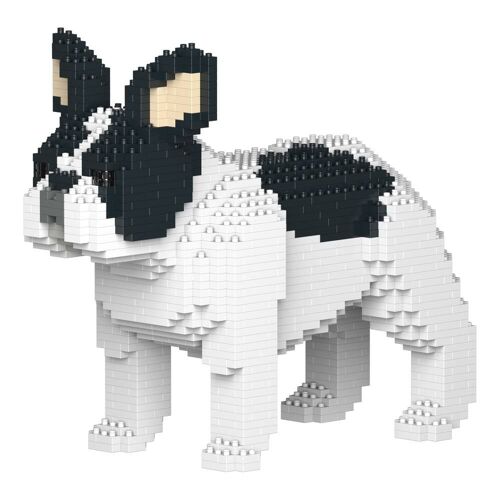 Chien Bouledogue Français Blanc Et Noir