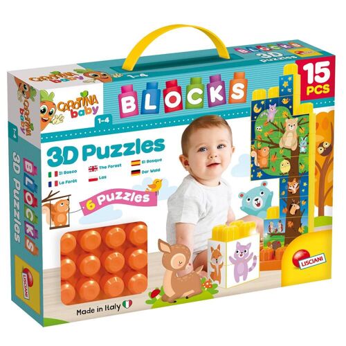 Blocks De Construction Carotina Baby Blocks 15 Pieces La Foret