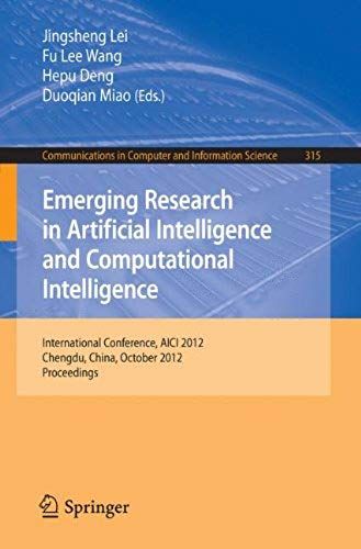 Emerging Research In Artificial Intelligence And Computational Intelligence