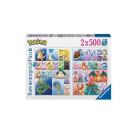 Puzzle Pokémon 2x 500 Pieces - Collection De Pokémon - A Partir De 12 Ans - Ravensburger