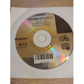Cd-Rom Installations Canon Pixma Mp640 Séries