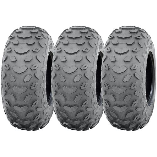 19x7.00-8 Quad ATV Tyres Wanda P330 Tubeless E Marked Road Legal 28J (Set of 3)