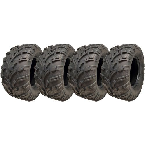 25x11.00-12 ATV Quad Tyres 6ply Wanda 373A E-Marked Road Legal 450kg (Set of 4)