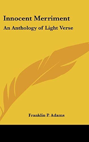 Innocent Merriment: An Anthology Of Light Verse