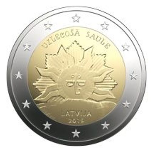 2 Euros Lettonie 2019: Soleil Levant
