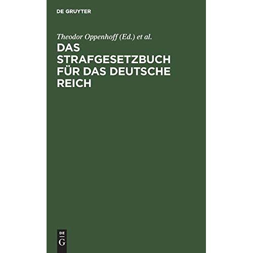 Das Strafgesetzbuch Für Das Deutsche Reich