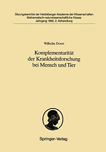 Komplementarität Der Krankheitsforschung Bei Mensch Und Tier
