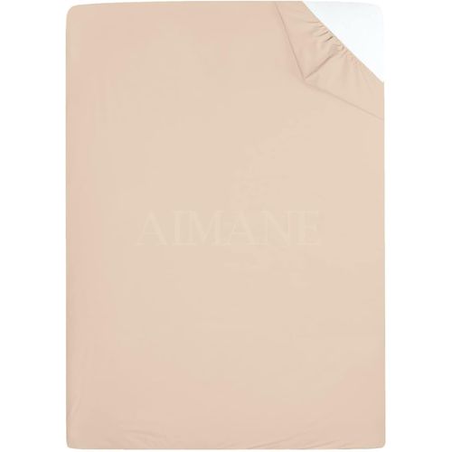 KALANKA-® Drap-housse simple 90 x 190 cm en percale infroissable facile d'entretien en polycoton parfait pour matelas de lit simple (latté)