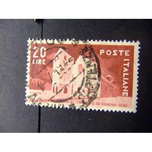 L 122 Italia Italie 1949 Republica / Catedral De Sant Giusto / Yvert 544 Fu