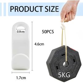 50 Pièces Crochet Gain de Place pour Cintre,Connecteurs De Cintres,Plastique Connexion Ceintres,Empilés connecteur de Cintre Crochets,pour Porte Cravates Organisateur de Garde Robe (Blanc)