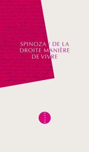De La Droite Manière De Vivre