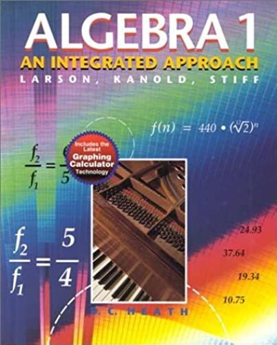 Algebra 1: An Integrated Approach