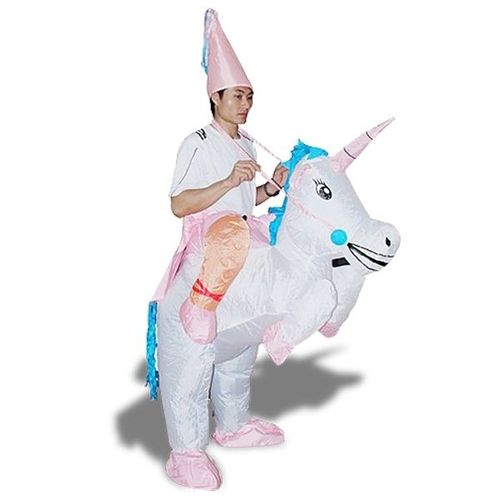 Costume De Magicien À Dos De Licorne Gonflable Déguisement