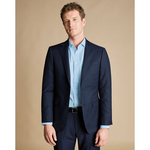 Veste De Costume De Luxe Italienne - Bleu De France Pour Homme Par Charles Tyrwhitt