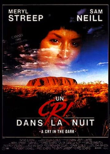 Un Cri Dns La Nuit - Affiche Originale Cinema Pliée - 40 X 54 Cm - De Fred Schepisi - 1988 - Meryl Streep - Sam Neill