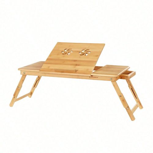 Table De Lit Pliable, Petite Table En Bambou Pour Ordinateur Portable, Pour Gaucher Et Droitier