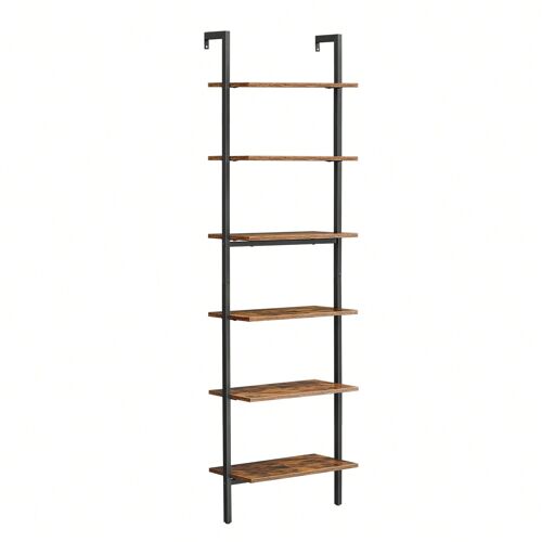 Étagère échelle, Bibliothèque 6 Niveaux, Meuble Rangement Livres, décorations, pour salon, Bureau, Chambre, 60 x 30 x 204,8 cm