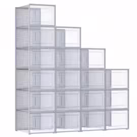 SHZICMY Lot De 20 Boîtes à Chaussures Pliables Et Empilables