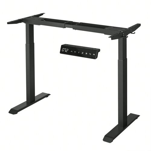 Cadre de bureau Électrique, Pieds de bureau Assis-Debout, sans Dessus de table, Réglable en hauteur en continu, Blanc