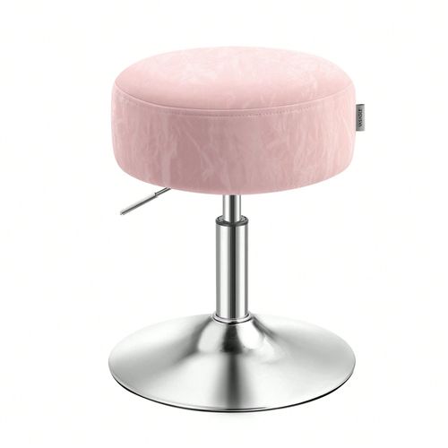 Tabouret De Maquillage, Réglable En Hauteur, Pivotant À 360 Degrés, En Pu, Pour Chambre, Cuisine, Salle À Manger, Moderne, Rose Bonbon